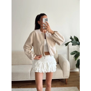 ZR Bomber Kaşe Ceket - BEJ