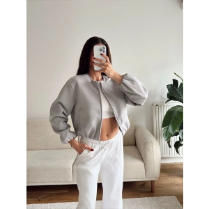 ZR Bomber Kaşe Ceket - GRİ