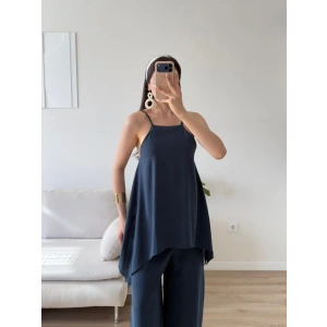 ZR Premium Askılı Tulum - LACİVERT