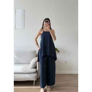 ZR Premium Askılı Tulum - LACİVERT