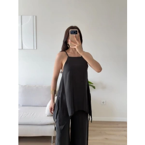 ZR Premium Askılı Tulum - SİYAH
