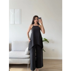 ZR Premium Askılı Tulum - SİYAH
