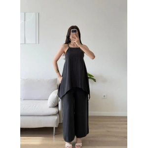 ZR Premium Askılı Tulum - SİYAH