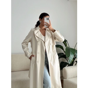 ZR Yaka Detay Trençkot - BEJ