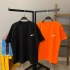Logo Detay Oversize T-shirt-Siyah