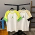 Parçalı Jordan Unisex Tshirt - BEYAZYEŞİL