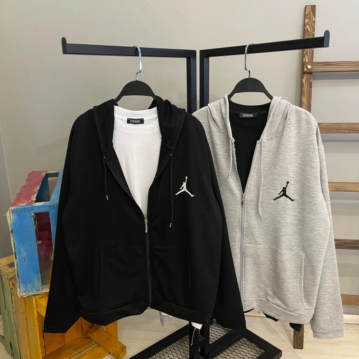 Jordan Oversize Hırka - SİYAH