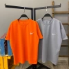 Logo Detay Oversize T-shirt-Turuncu