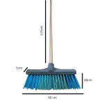Adige Sert Fırça Süpürge 30 cm ( saplı )