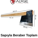 Adige Yassı Odun Kesme Baltası Saplı 2.350 Kg