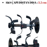 Fırtına 310 Dizel Çapa Makinesi Marşlı Farlı 7 Hp (Teker Takımlı)