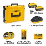 Sgs Combo Set 3 Parça (Darbeli Matkap/Kırıcı-Delici Matkap/Avuç Taşlama Makinesi)