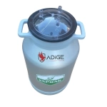Yaprak Süt Sağım Makinesi Alüminyum Güğüm 40 Lt Kapak Dahil