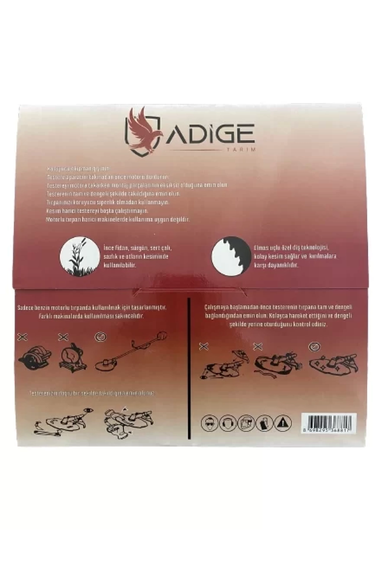 Adige Elmas Uçlu Daire Testere 255mm X 40T (460 Gr)