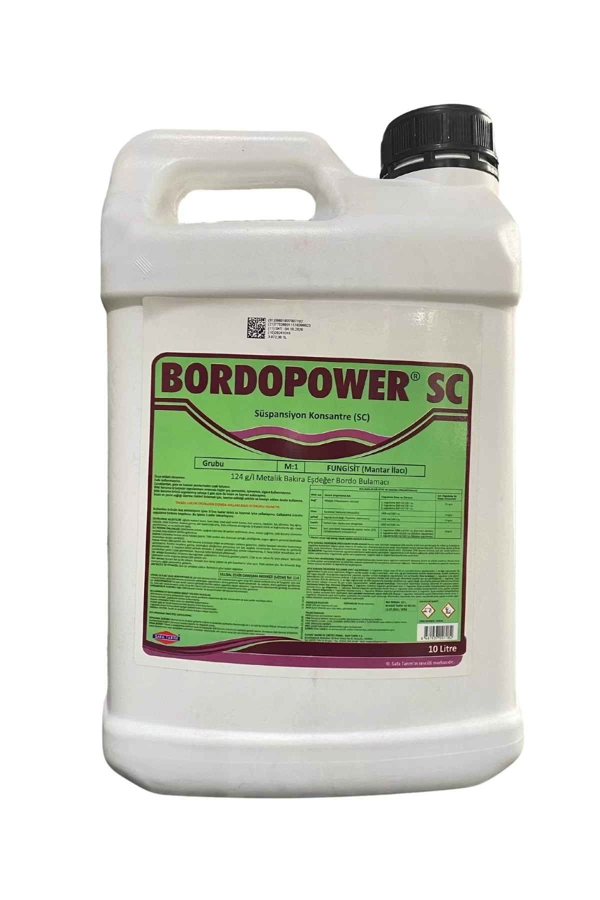 Bordopower Süspansiyon Konsantre Bordo Bulamacı (Fungusit) 10 Lt