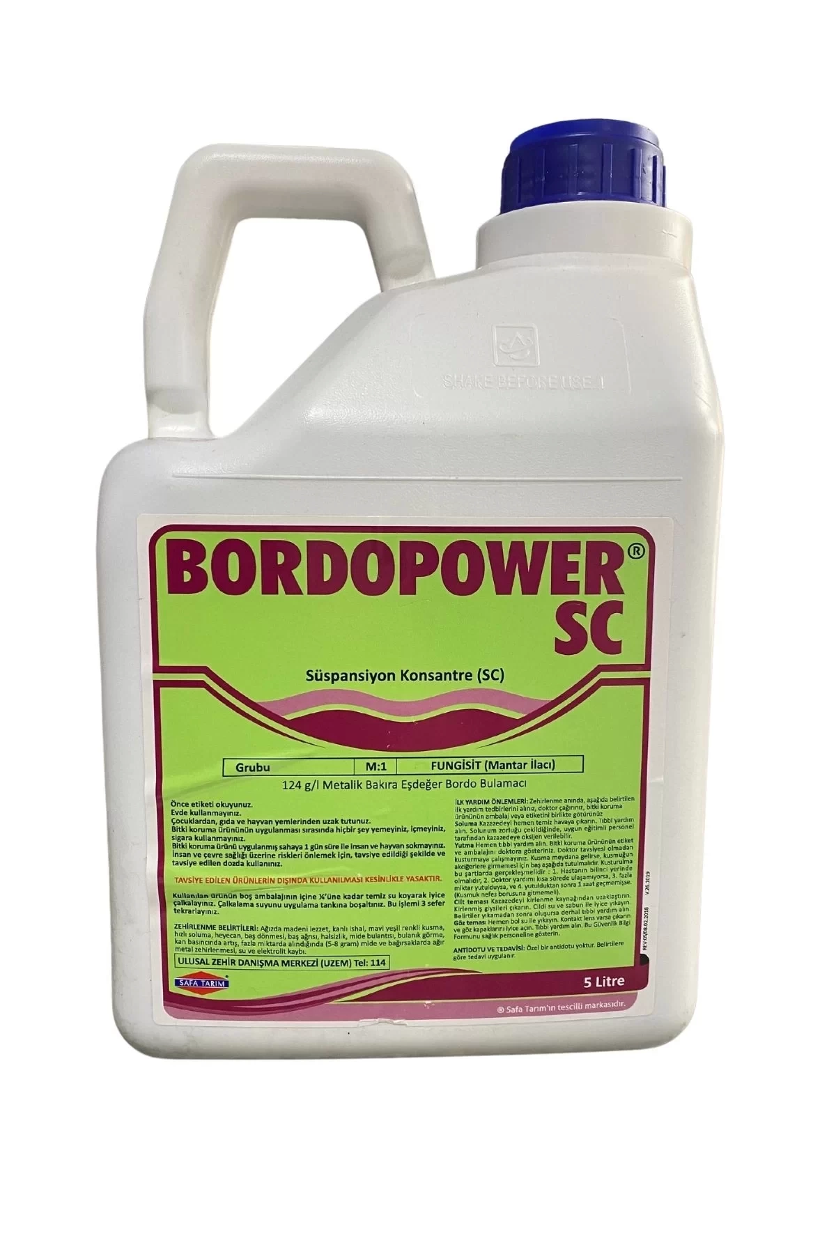 Bordopower Süspansiyon Konsantre Bordo Bulamacı (Fungusit) 5 Lt