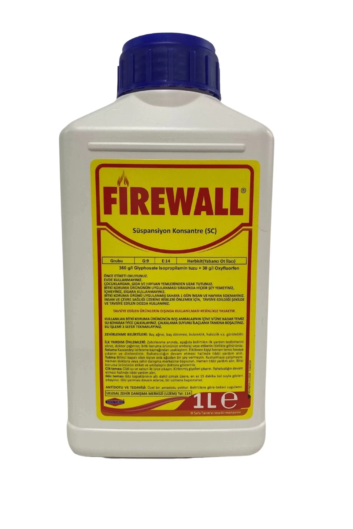 Firewall Herbisit Yabancı Ot İlacı Diken,Filiz,Ağaç kökü Kurutma İlacı 1 Lt