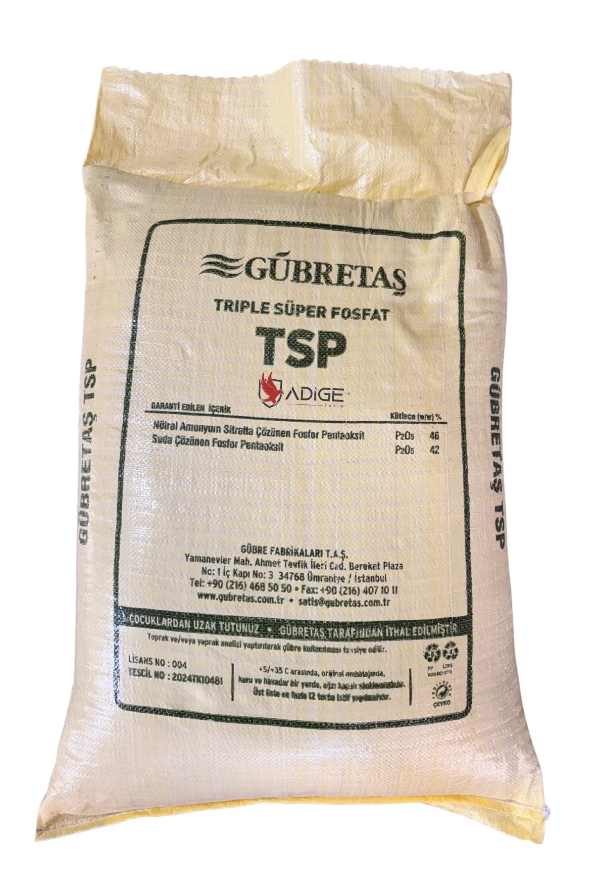 Gübretaş Tsp Triple Süper Fosfat Gübre 50 Kg