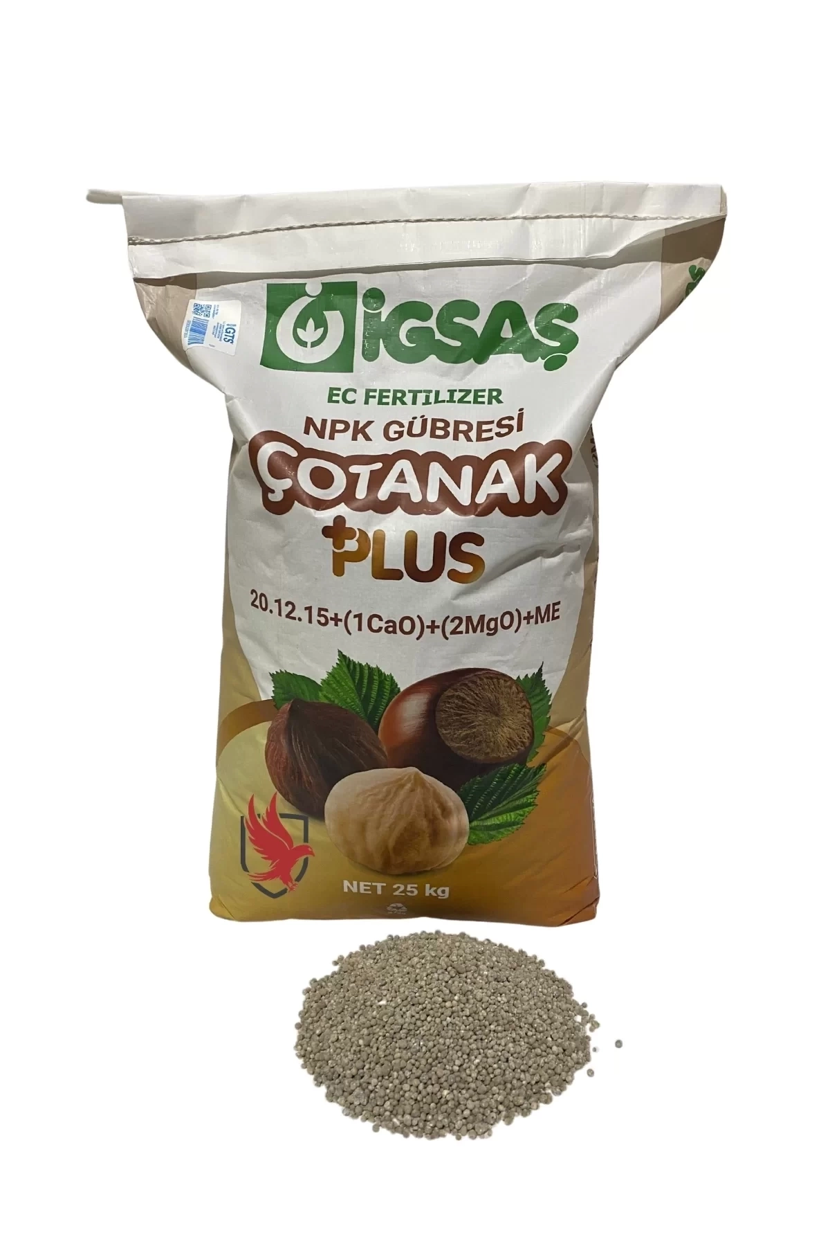 İgsaş Çotanak Plus 20 12 15+ (1CaO)+(2MgO)+ME NPK Gübre 25 Kg