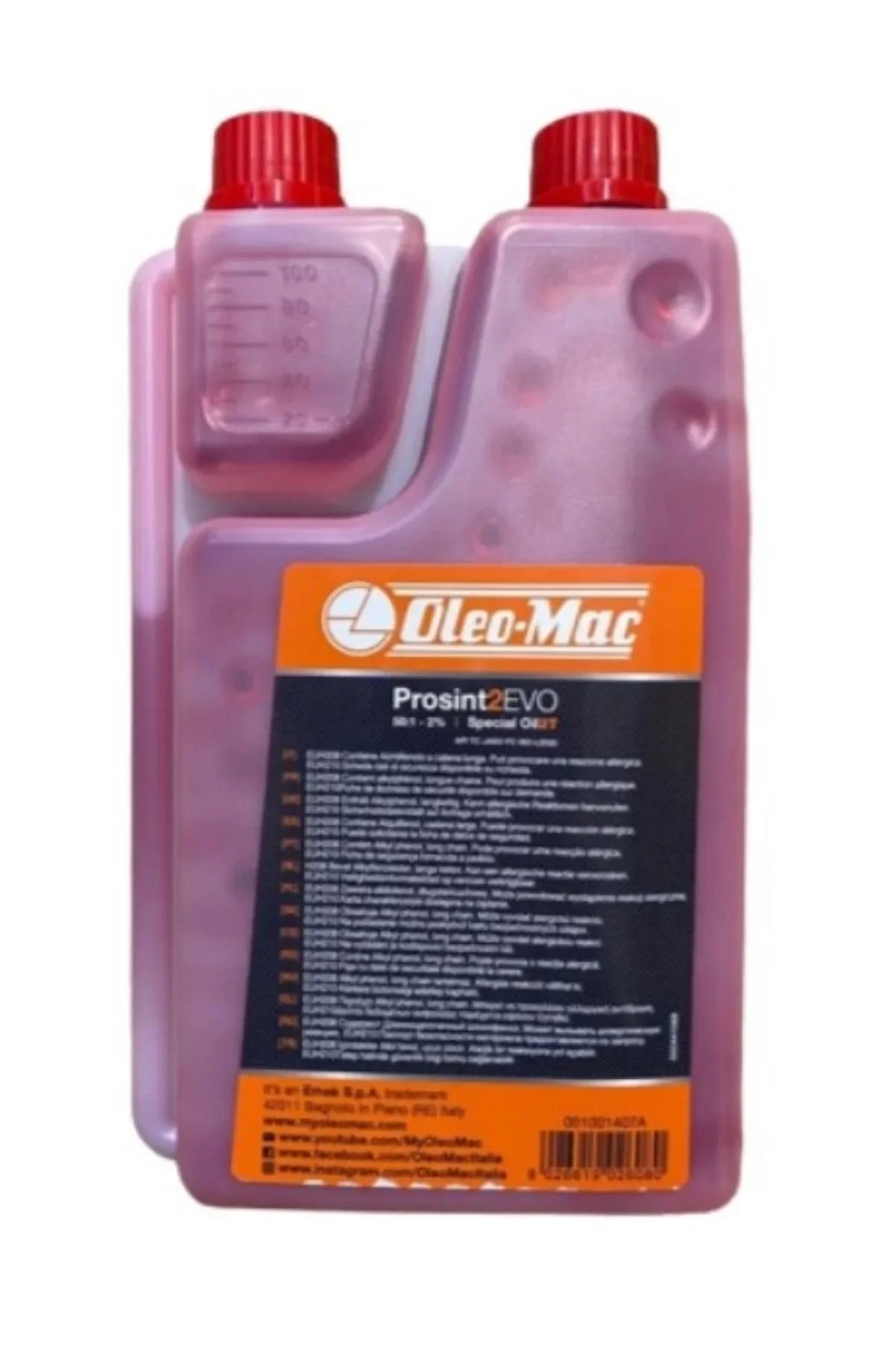 Oleomac Prosint 2 Evo Ölçekli 2T Motor Yağı 1 Lt
