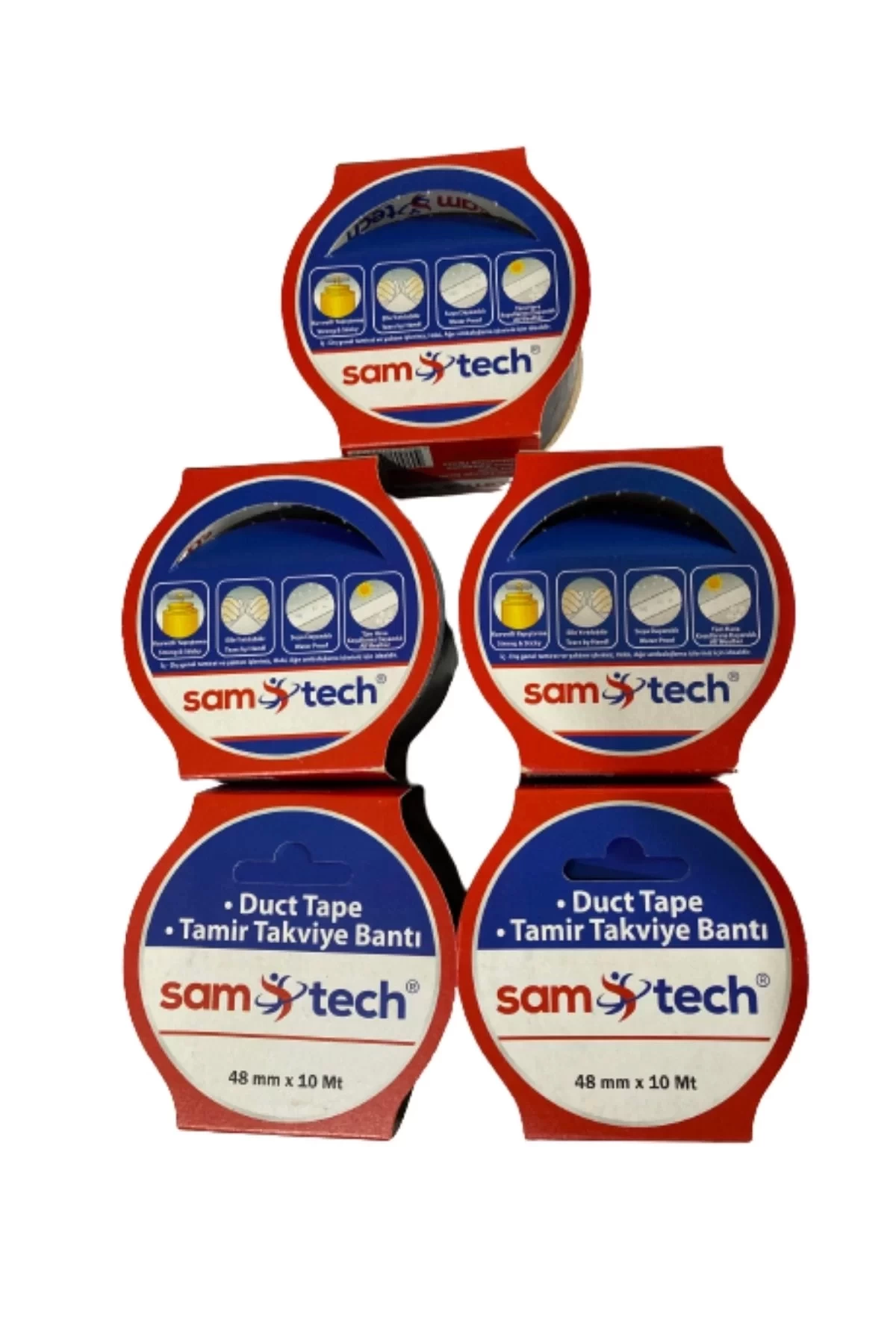 Sam-Tech Tamir Bantı 48mm x 10Mt Siyah 5 Li