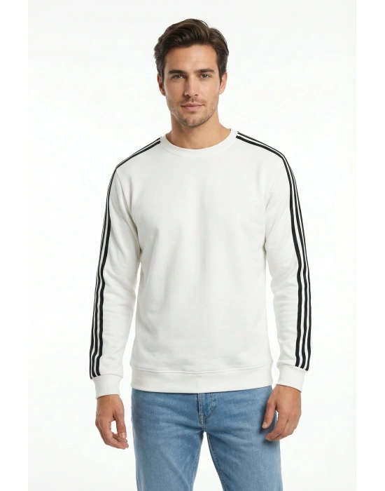 2 İplik Compact Kumaş Kılbiyeli Sıfır Yaka Sweatshirt