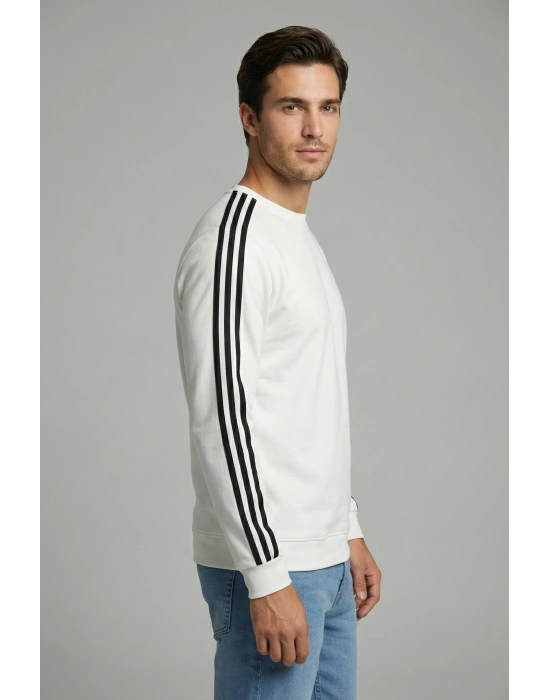 2 İplik Compact Kumaş Kılbiyeli Sıfır Yaka Sweatshirt