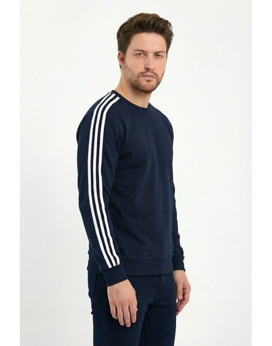 2 İplik Compact Kumaş Kılbiyeli Sıfır Yaka Sweatshirt