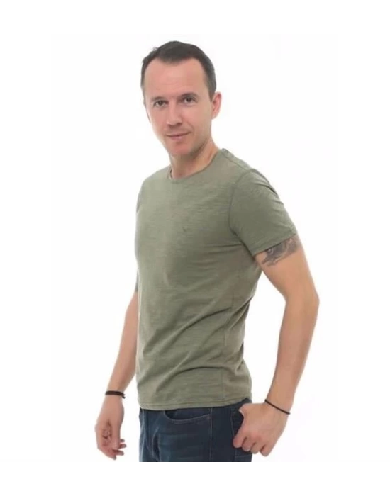 4602 Bisiklet Yaka Basic Erkek T-Shirt