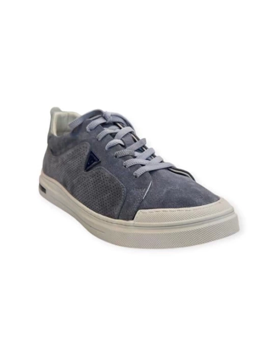 77855 Memory Foam Esnek Taban Hakiki Nubuk Deri Erkek Sneaker Gri