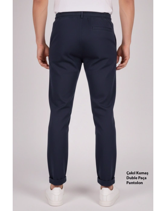 Çakıl Kumaş Duble Paça Erkek Pantolon