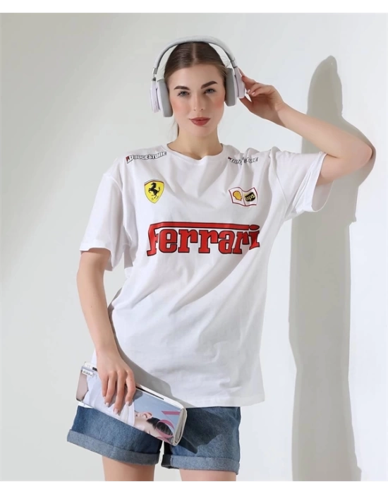 Fer Baskılı Kadın T-Shirt