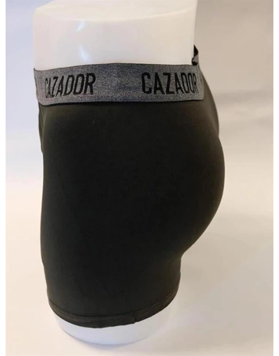 Likralı Tekli Boxer Gri
