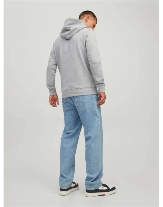 Logo Baskılı Kapüşonlu Erkek Sweatshirt