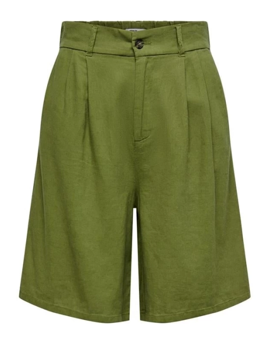 Loose Fit Keten Kadın Şort