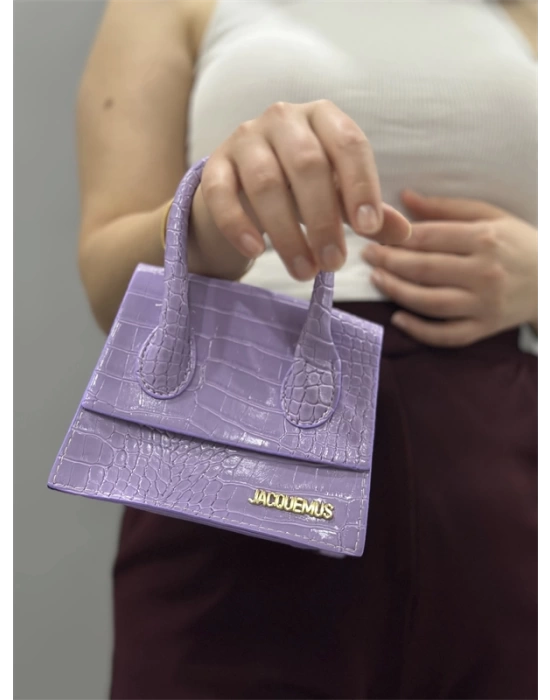 luxe lila cilt çanta