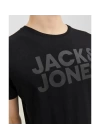 12151955 Bisiklet Yaka Baskılı Erkek T-Shirt Siyah-Siyah