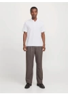 12268130 Likralı Polo Yaka Erkek Tshirt Beyaz
