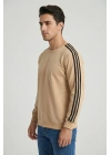 2 İplik Compact Kumaş Kılbiyeli Sıfır Yaka Sweatshirt