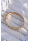316L Çelik Gold Renk Zirkon Taşlı Model Kelepçe