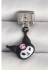316L Çelik Gümüş Renk Kuromi Model Nomination Charm