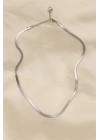 316L Çelik Silver Renk 45 cm İtalyan Zincir Model Kadın Kolye