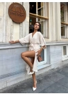 Ayrobin midi elbise