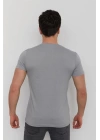Bisiklet Yaka Baskılı Erkek T-Shirt