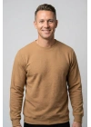 Çakıl Kumaş Düz Sıfır Yaka Erkek Sweatshirt