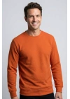 Çakıl Kumaş Düz Sıfır Yaka Erkek Sweatshirt