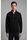 Çakıl Kumaş Yarım Fermuar Dik Yakalı Sweatshirt
