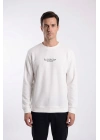 Life Serisi Çakıl Kumaş Sıfır Yaka Erkek Sweatshirt