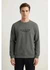 Life Serisi Çakıl Kumaş Sıfır Yaka Erkek Sweatshirt
