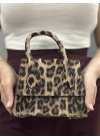 luxe leopar cilt çanta